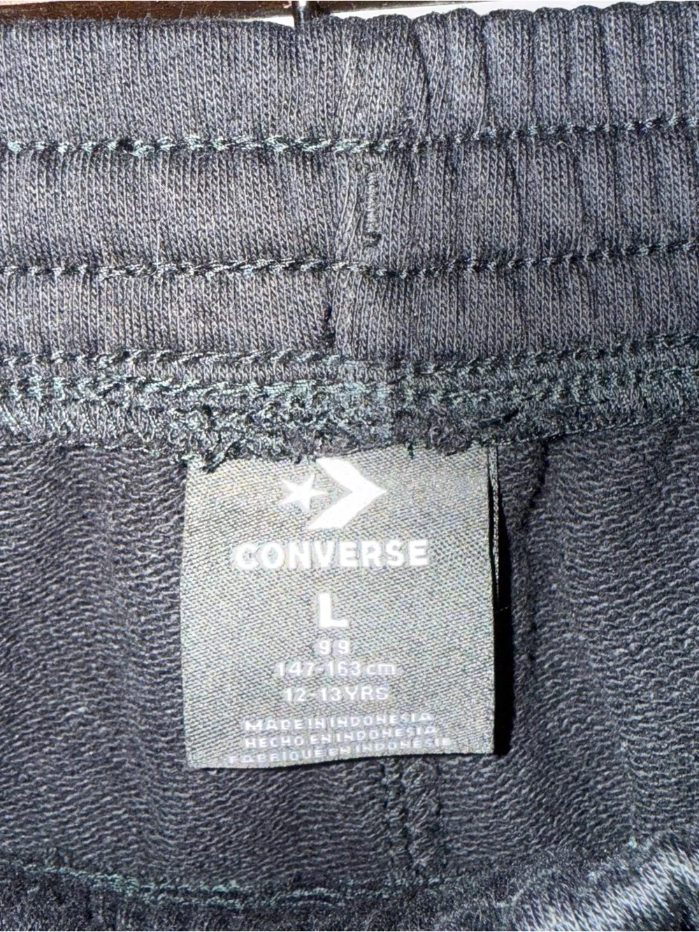 Nwt Converse Kids Black Athletic Dept 1908 Track Shorts Size L 12-13yrs